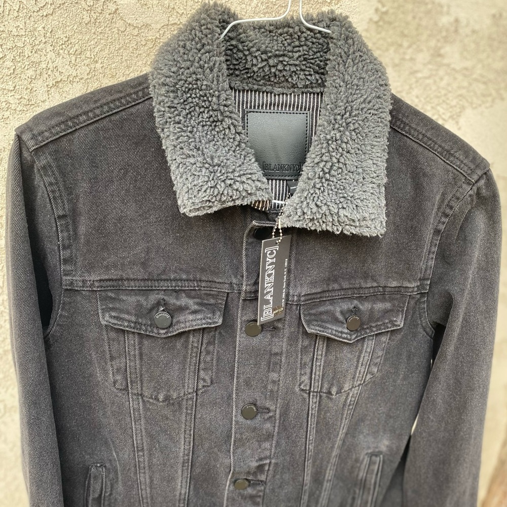 NW Blank NYC choral gray Denim Jacket Sz S - Picture 3 of 12